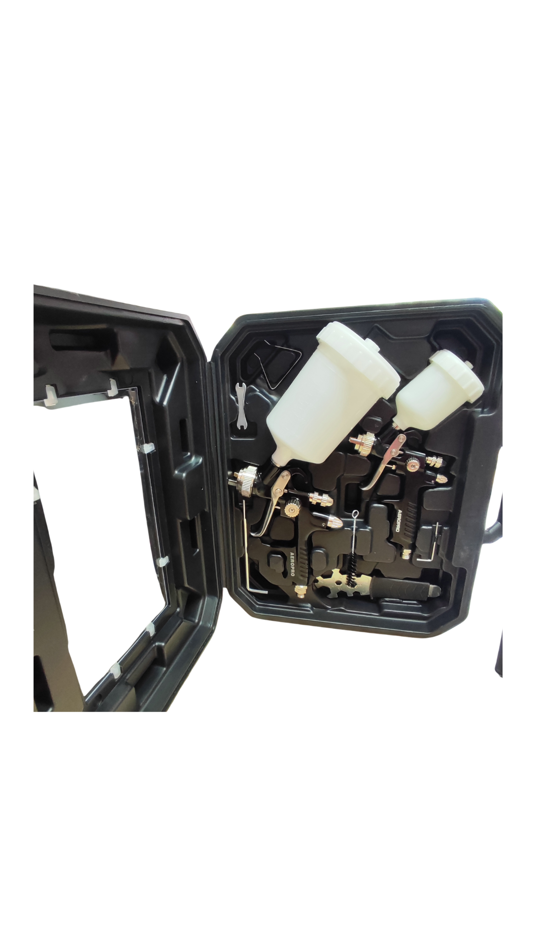 AEROPRO KIT MALETA PISTOLAS DE PINTURA HVLP 1.3 + 1.0 MM